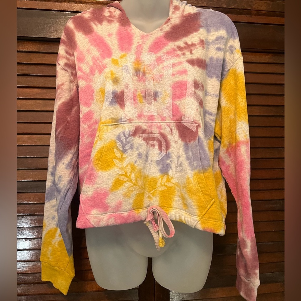 PINK victoria’s secret tie dye hoodie